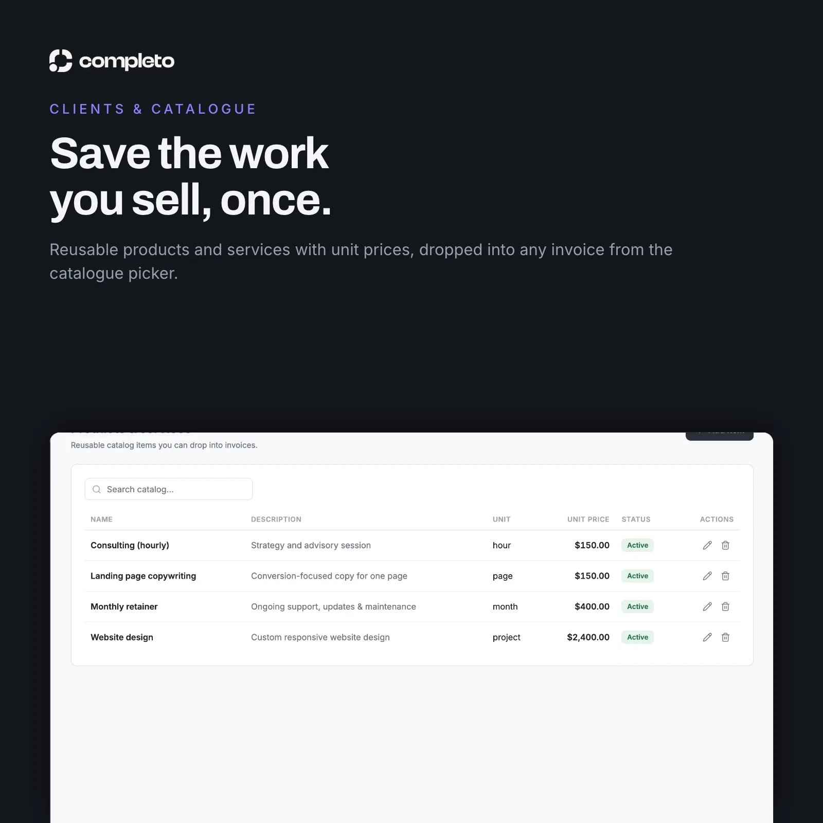 Completo Invoicing — Essential Edition — screenshot 6