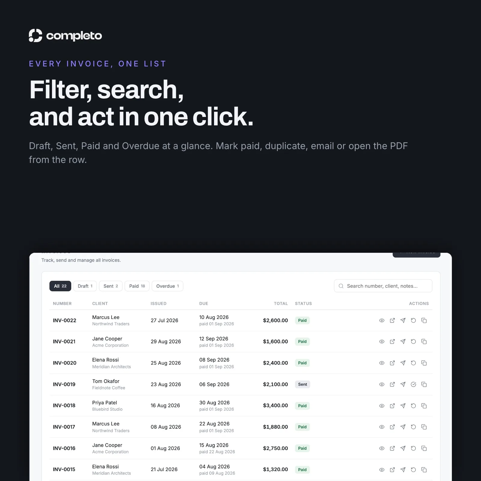 Completo Invoicing — Essential Edition — screenshot 4