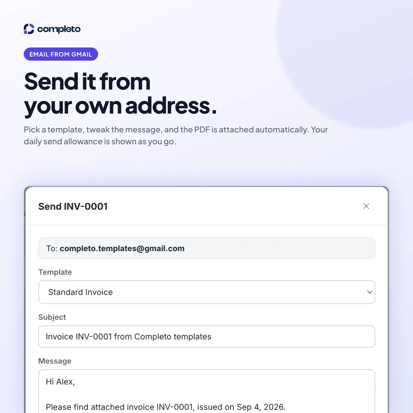Invoice Studio — Google Sheets Invoicing App — screenshot 3